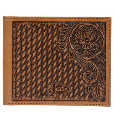 Justin Brown Tooled Bifold 