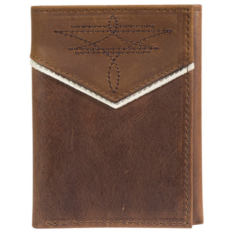 Justin Boot Stitch Trifold Wallet 
