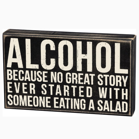 Alcohol Boxed Sign