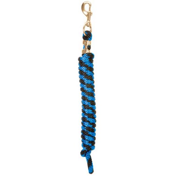 Cornflower Blue and Black 10' Lead Rope