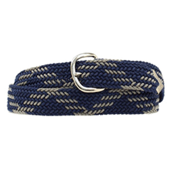 Nylon Navy Gray Web Belt