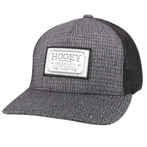 Hooey Black/Grey Pattern "Doc" Cap-Hooey Mercantile Patch