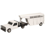 Little Buster Toys White Stock Trailer