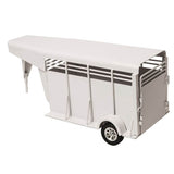 Little Buster Toys White Stock Trailer