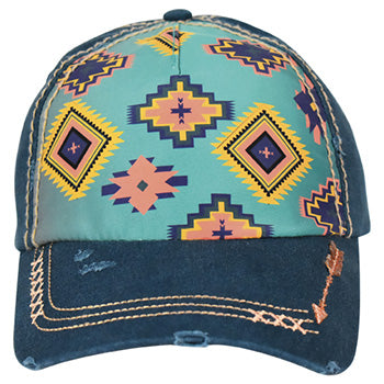 Aztec Turquoise Cap