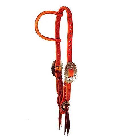 Performance Pony Russet One Ear w/ J.W. Buckles, Berry Conchos & Spots