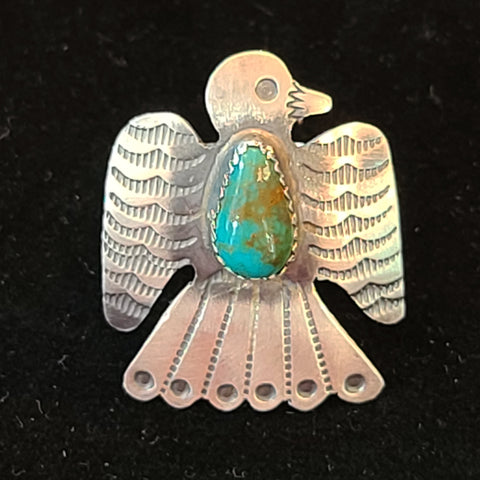 Water Bird Green Turquoise Ring