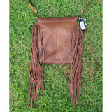American Darling Conceal Carry Floral Leather Fringe Bag