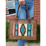 American Darling Conceal Carry Turquoise Aztec Bag