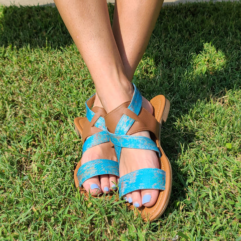 Rusted Turquoise Sandal