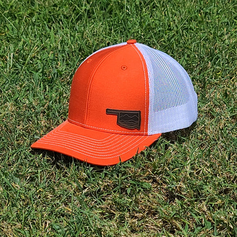 Orange Oklahoma Patch Cap