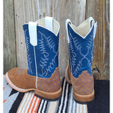 Anderson Bean Kid's Sahara Sand & Nassau Navy Boots