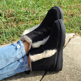 Minnetonka Black "Jade" Sheep Skin Bootie