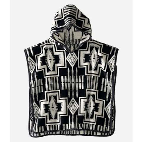 Pendleton Child Harding Black Hooded Towel