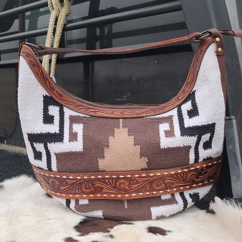 American Darling Brown Aztec Shoulder Bag