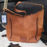 American Darling Conceal Carry Floral Tooled Shoulder Bag