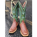 Macie Bean Tabaco Full Quill Ostrich Boots