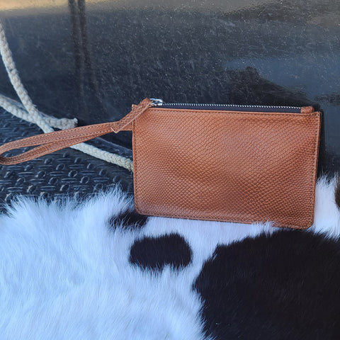 Tan Wristlet