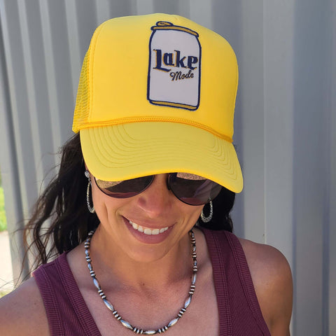 Lake Mode Gold Trucker Cap