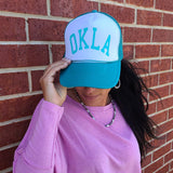 Teal Oklahoma Cap
