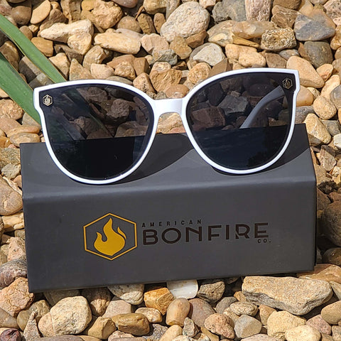 Bonfire Rockstar White Sunglasses