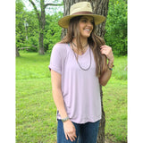 Lavender V Neck