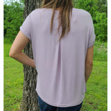 Lavender V Neck