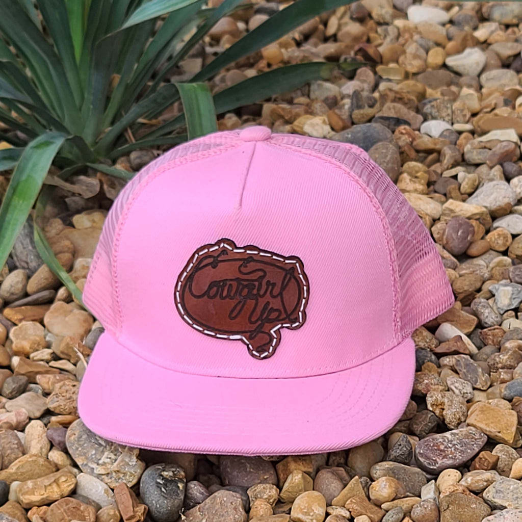Cowgirl Up Pink Youth Cap