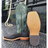 Anderson Bean Men's Black & Green Oiled Shark Boots