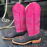 Anderson Bean Black/Pink Oiled Shark Boots