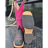 Anderson Bean Black/Pink Oiled Shark Boots