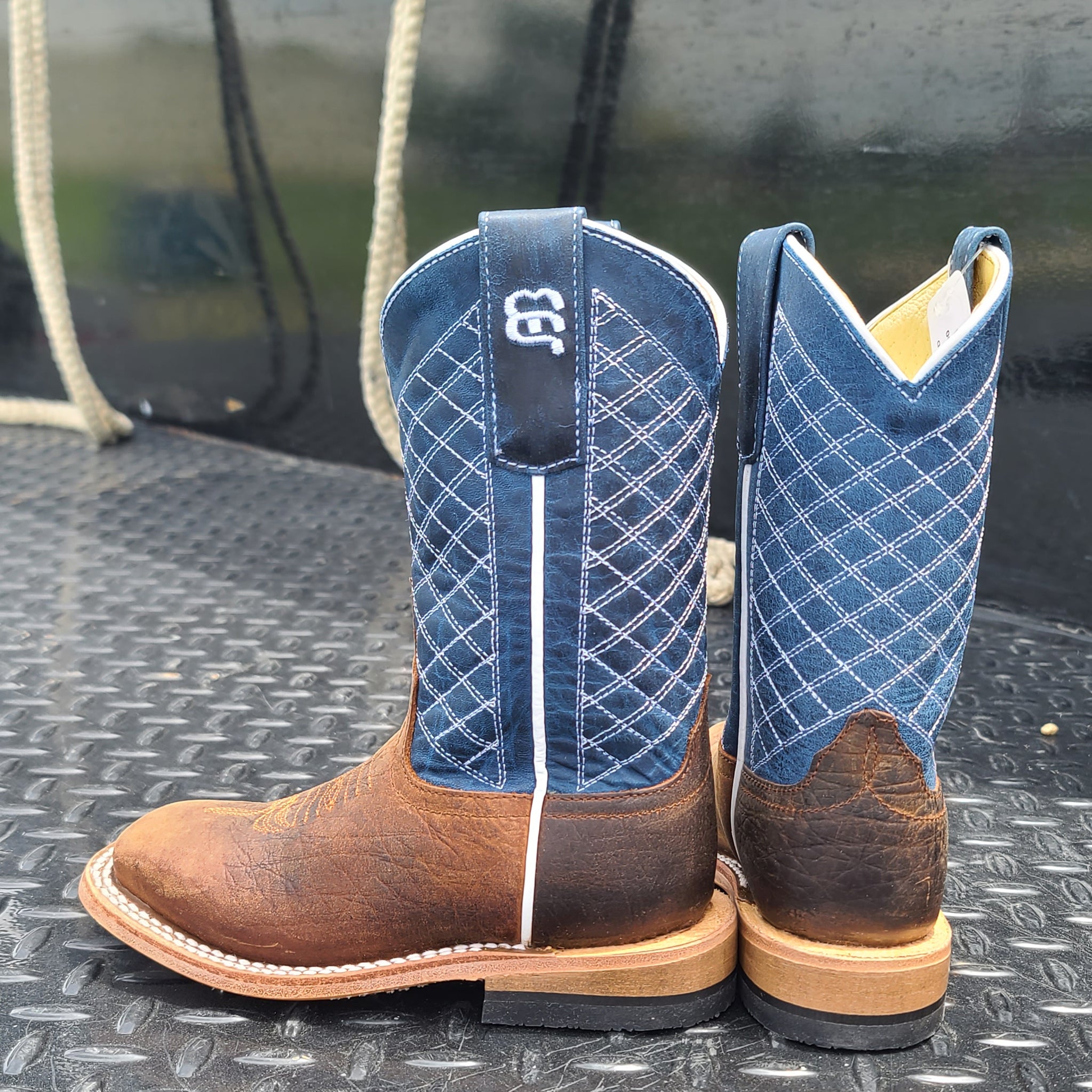 Anderson Bean Toast Bison & Navy Boots display picture 1