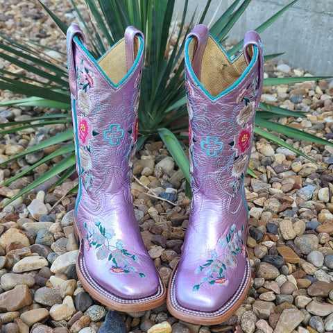 Macie Bean Pink Metallic Boots