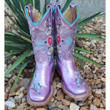 Macie Bean Kid's Pink Metallic Boots