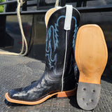 Anderson Bean Men's Black Ostrich Boots