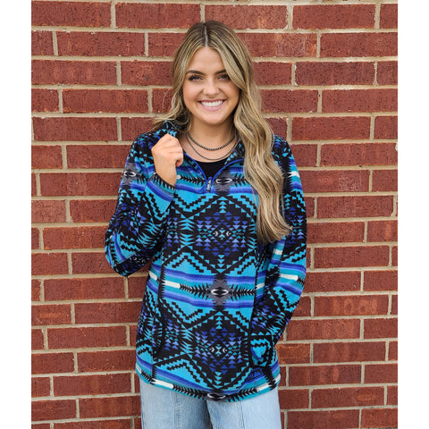 Powder River Black Aztec Pullover