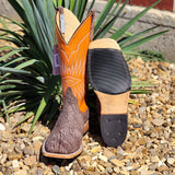 Anderson Bean Men's Brown Washed Square Toe