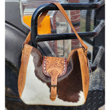 American Darling Bomber Leather & Cowhide Shoulder Bag