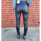 KanCan Black Faux Leather Skinny