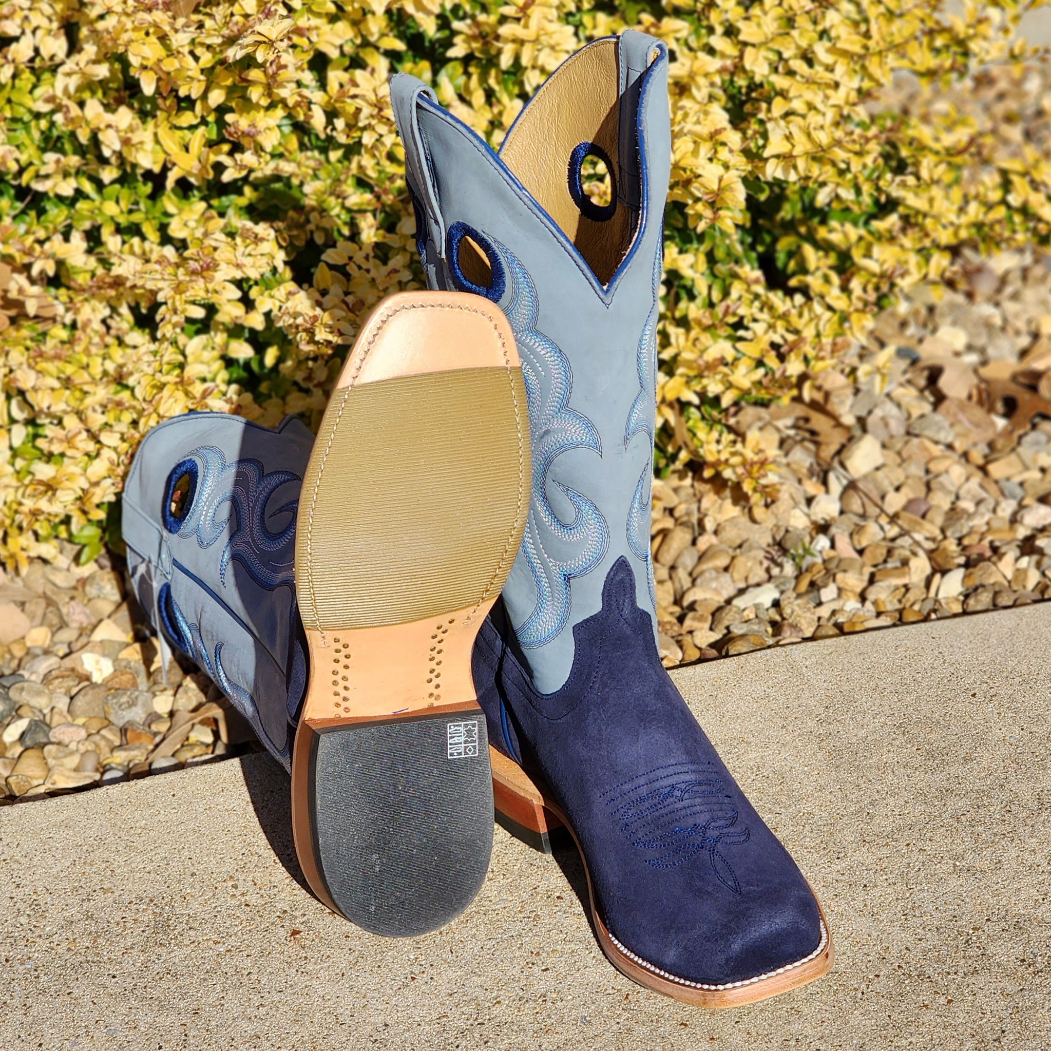 Blue horse boots clearance