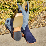 Horse Power Men's Marine Blue Suede Boots