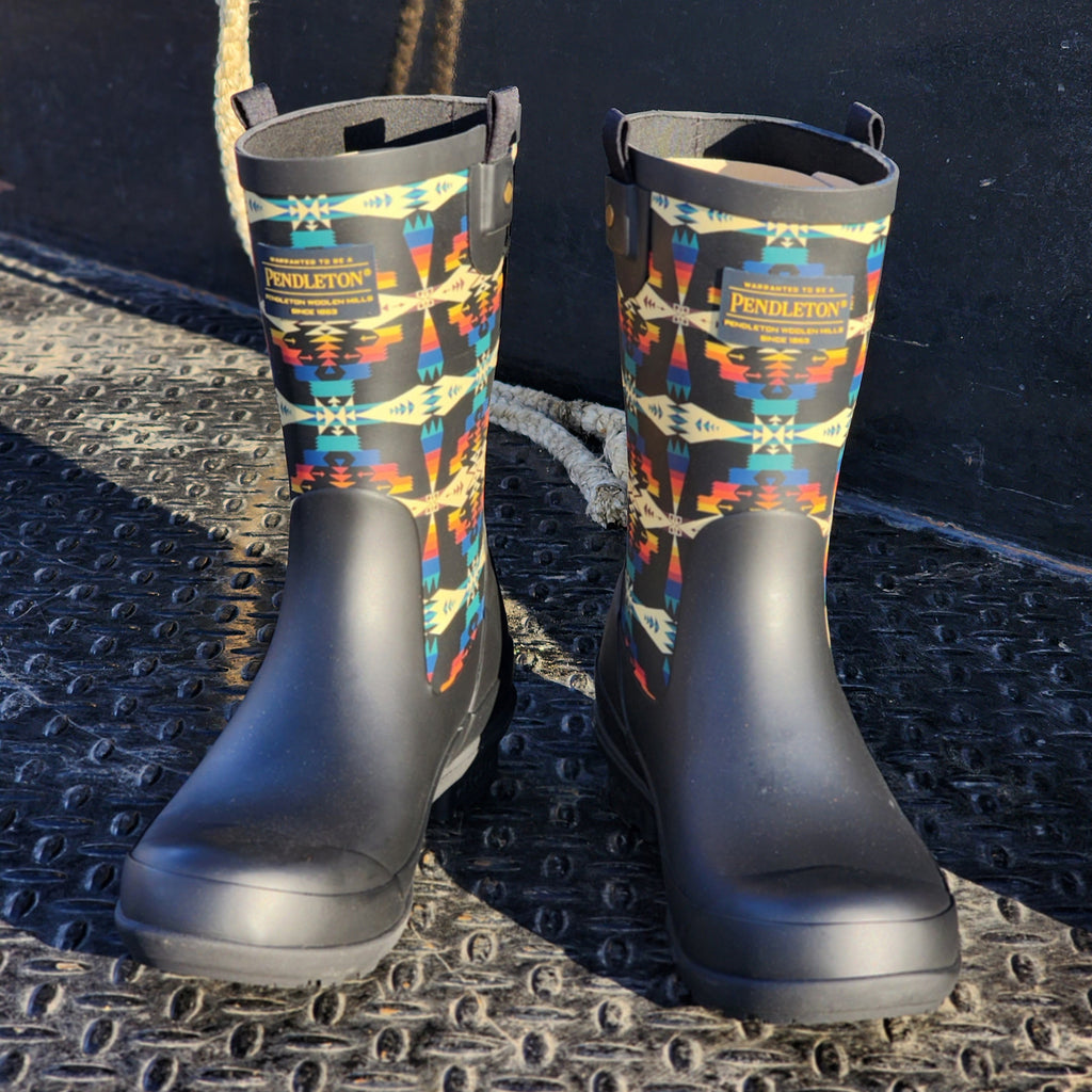 Pendleton Tucson Black Rain Boots Western Edge, Ltd.