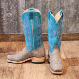 Olathe Grey Bison W/ Turquoise Boots