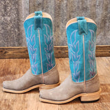 Olathe Grey Bison W/ Turquoise Boots