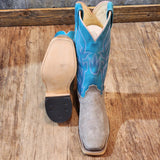 Olathe Grey Bison W/ Turquoise Boots