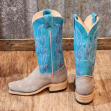 Olathe Grey Bison W/ Turquoise Boots