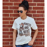 Wanted and Wild Long Love Cowgirls Tee