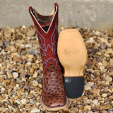 Macie Bean Women's Full Quill Tobacco Ostrich Boot