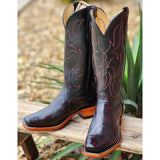 Fenoglio Women's Black Cherry Smooth Ostrich