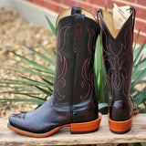 Fenoglio Women's Black Cherry Smooth Ostrich